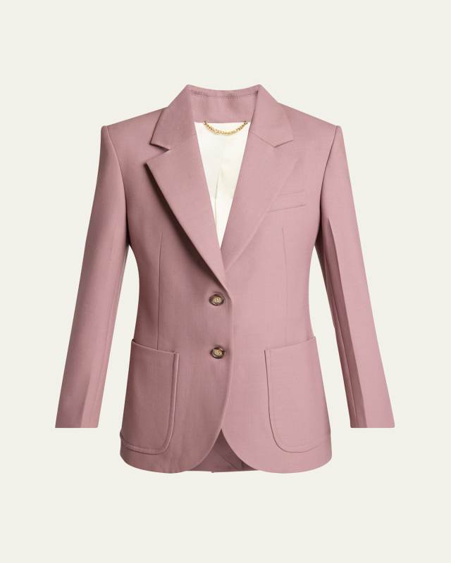 Patch Pocket Wool-Blend Jacket
